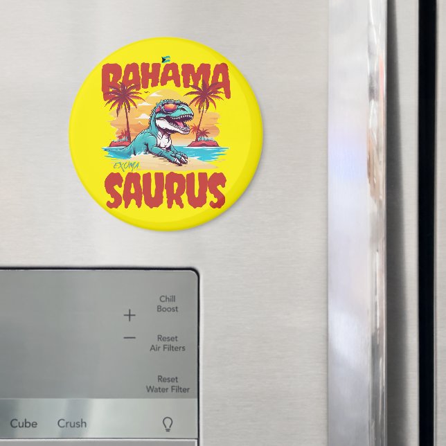 Bahamas Souvenir Gift: Exuma Bahamas Bahama Saurus Magnet (In Situ (Fridge))