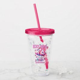 Bahamas Souvenir Gift: Exuma Bahamas Flamingo Take Away Mugg