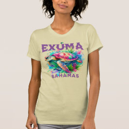 Bahamas Souvenir Gift: Exuma Bahamas Sea Turtle T Shirt