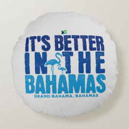 Bahamas Souvenir Gift: Grand Bahama Bahamas Cruise Rund Kudde