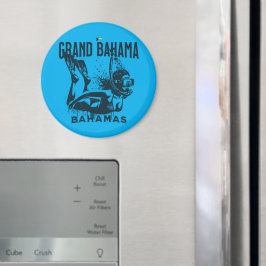 Bahamas Souvenir Gift: Grand Bahama Bahamas Dive Magnet