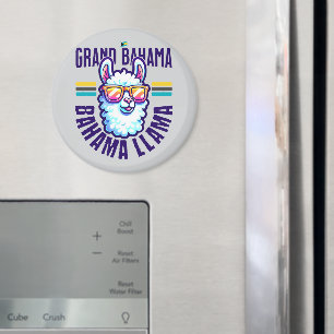 Bahamas Souvenir Gift: Grand Bahama Bahamas Llama Magnet