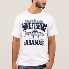 Bahamas Souvenir Gift: Grand Bahama Bonefishing T Shirt