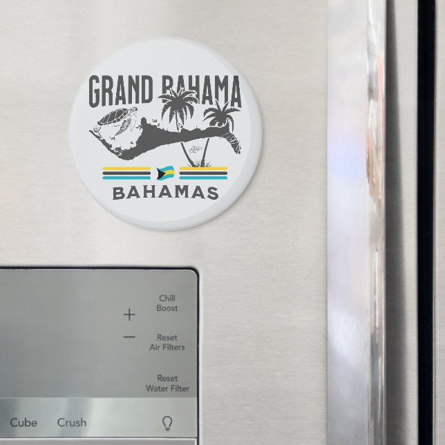 Bahamas Souvenir Gift: Grand Bahama Independence Magnet (In Situ (Fridge))