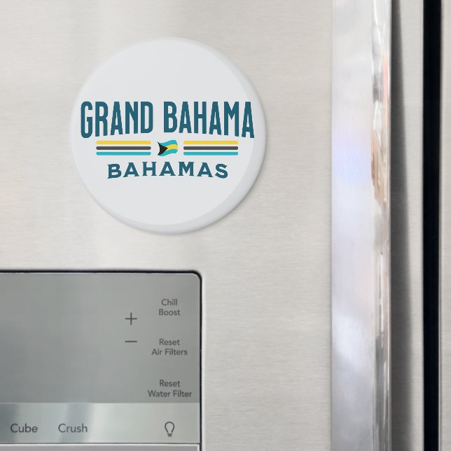 Bahamas Souvenir Gift: Grand Bahama Independence Magnet (In Situ (Fridge))