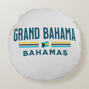 Bahamas Souvenir Gift: Grand Bahama Independence Rund Kudde