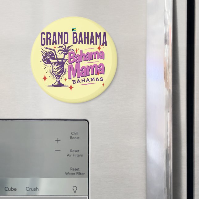 Bahamas Souvenir Gift: Grand Bahama Mamma Cruise Magnet (In Situ (Fridge))