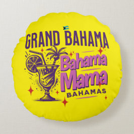 Bahamas Souvenir Gift: Grand Bahama Mamma Cruise Rund Kudde