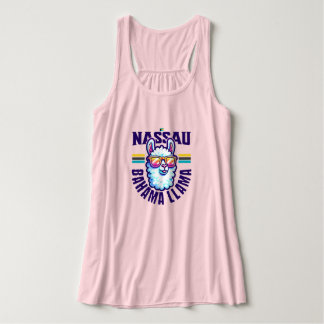 Bahamas Souvenir Gift: Nassau Bahamas Bahama Llama Linne Med Racerback