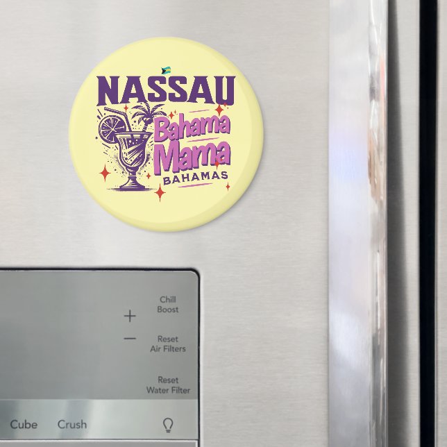 Bahamas Souvenir Gift: Nassau Bahamas Bahama Mamma Magnet (In Situ (Fridge))