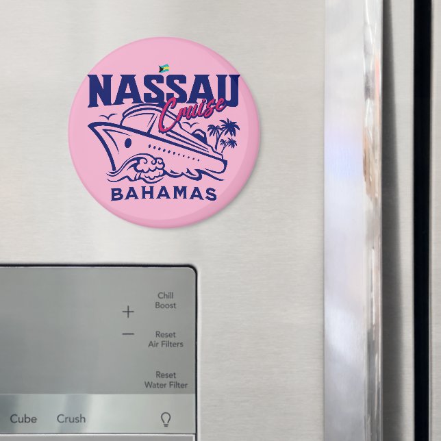 Bahamas Souvenir Gift: Nassau Bahamas Cruise Magnet (In Situ (Fridge))