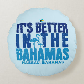 Bahamas Souvenir Gift: Nassau Bahamas Cruise Rund Kudde