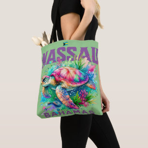 Bahamas Souvenir Gift: Nassau Bahamas Sea Turtle Tygkasse