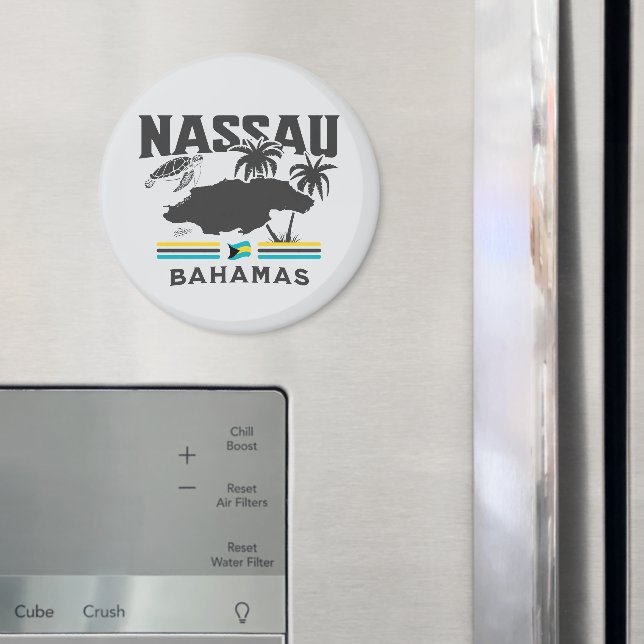 Bahamas Souvenir Gift: Nassau Bahamas Självständig Magnet (In Situ (Fridge))
