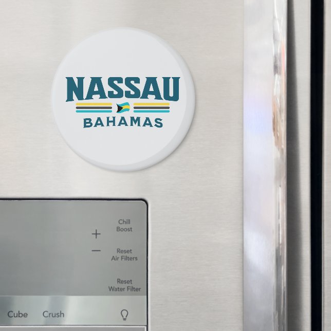 Bahamas Souvenir Gift: Nassau Bahamas Självständig Magnet (In Situ (Fridge))
