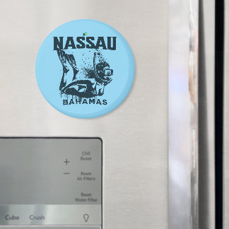 Bahamas Souvenir Gift : Nassau Bahamas Snorkeling Magnet
