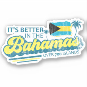Bahamas Sticker Bahamas Flagga Vacation Cruise Klistermärken