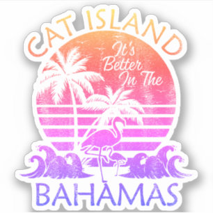 Bahamas Sticker Cat Island Vacation Beach Cruise Klistermärken
