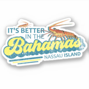 Bahamas Sticker Nassau Bahamas Vacation Cruise Klistermärken