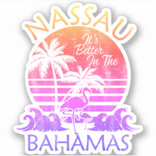 Bahamas Sticker Nassau Vacation Beach Cruise Klistermärken