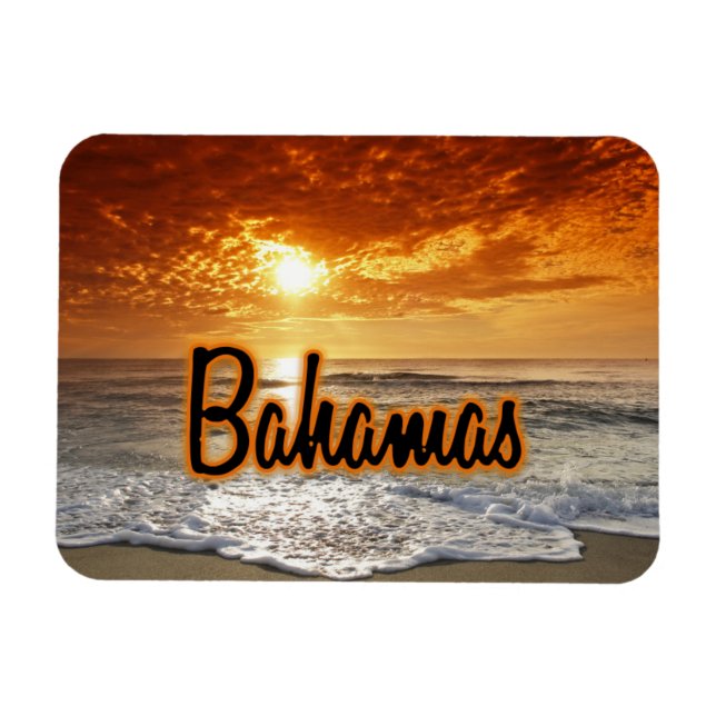 Bahamas sunset magnet (Horisontell)