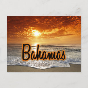 Bahamas sunset vykort