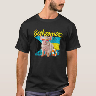 Bahamas Swimming Gris Summer Vacation Beach Souven T Shirt
