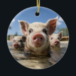 Bahamas Swimming Grisar - Exuma Gris Beach Äventyr Julgransprydnad Keramik<br><div class="desc">Upptäck Bahamas tropiska paradis med vår "Swimming Grisar"-Flagga! Med berömden Exuma grisar är den här skjortan perfekt för alla som drömmer om att besöka den ikoniska Gris Beach. Oavsett om du har bytt med grisar eller vill uppleva äventyr, fångar den här konsten Bahamas roligt och skönhet. Ett måste-ha för djur...</div>