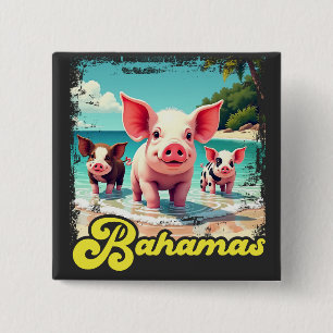 Bahamas Swimming Grisar - Exuma Gris Beach Äventyr Knapp