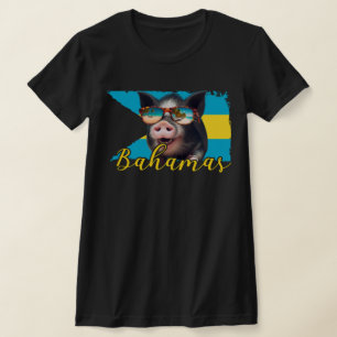 Bahamas Swimming Grisar - Exuma Gris Beach Äventyr T Shirt