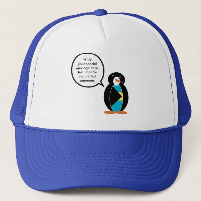 Bahamas Talande Ms Penguin  Truckerkeps (Framsida)