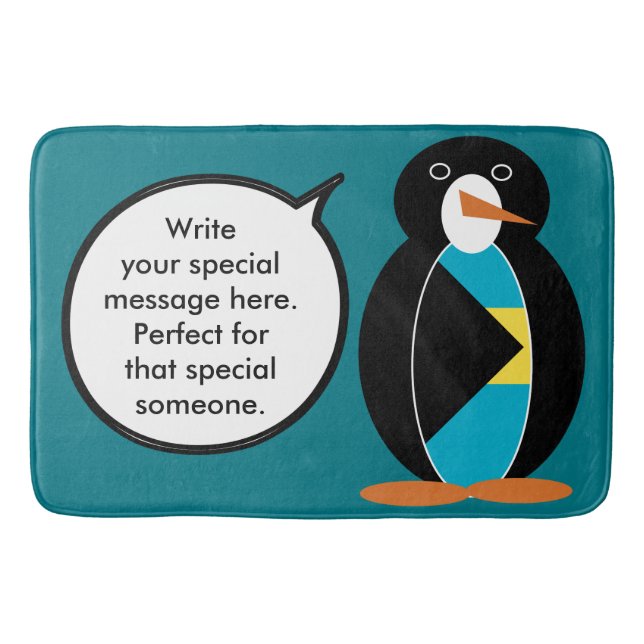 Bahamas Talking Penguin Badrumsmatta (Framsidan)