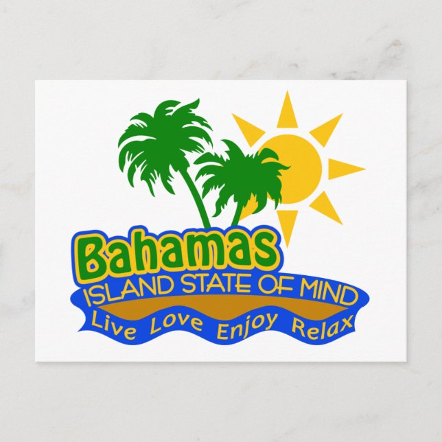 Bahamas-tillstånd Vykort (Framsida)