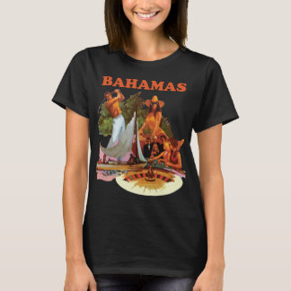 Bahamas Tropisk Strand Solnedgång Resa T Shirt