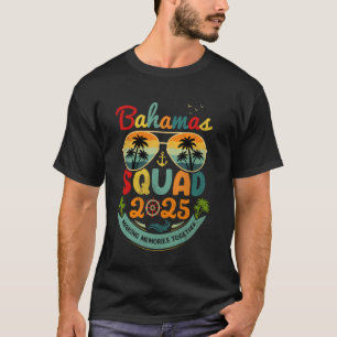 Bahamas-truppen 2025 Tropisk strand semester Vinta T Shirt