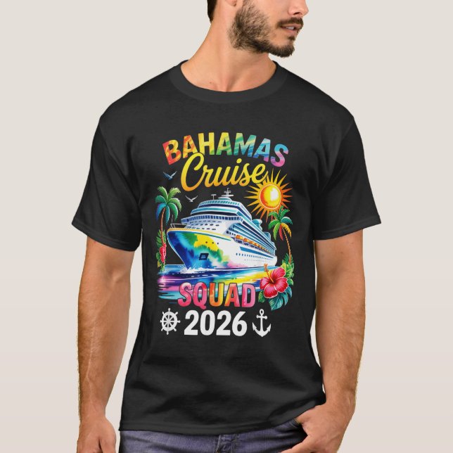 Bahamas Vacation 2026 Squad Family Friends Matchin T Shirt (Framsida)