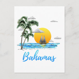 Bahamas Vacation Sailing Vykort