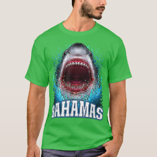 Bahamas Vacation Underbar White Shark Beach Cruise T Shirt