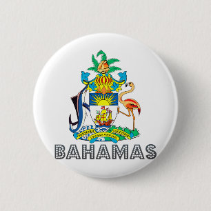 Bahamas vapensköld knapp