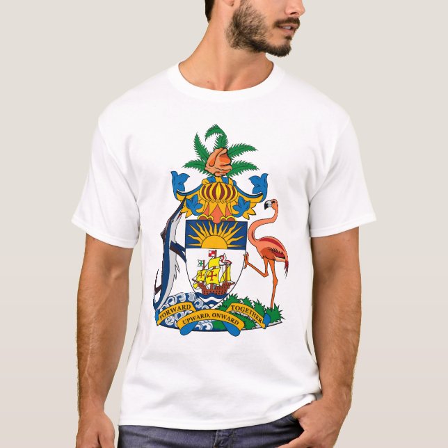 Bahamas vapensköldT-tröja Tröja (Framsida)