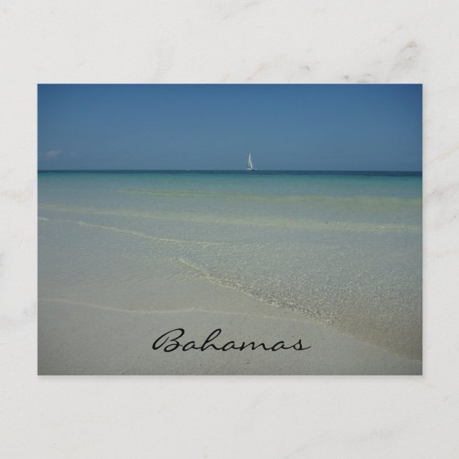 bahamas vatten vykort (Framsida)