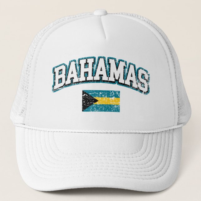 Bahamas Vintage Flagga Keps (Framsida)