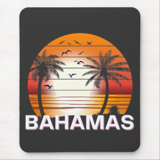 Bahamas Vintage Handflatan Träd Sommarbuss Musmatta