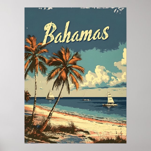 Bahamas Vintage Poster (Framsidan)