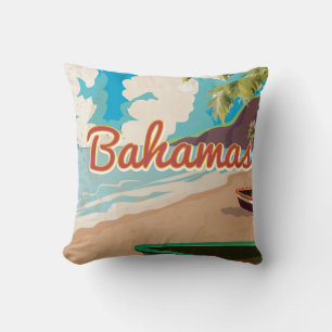 Bahamas vintage resemål kudde
