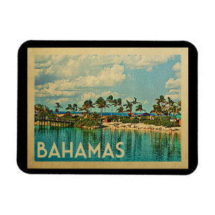 Bahamas vintage resor magnet