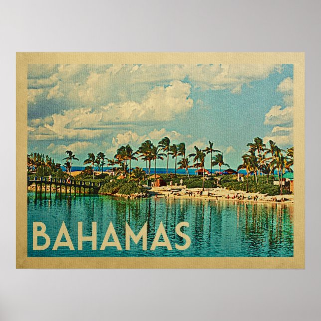 Bahamas Vintage resor Poster (Framsidan)