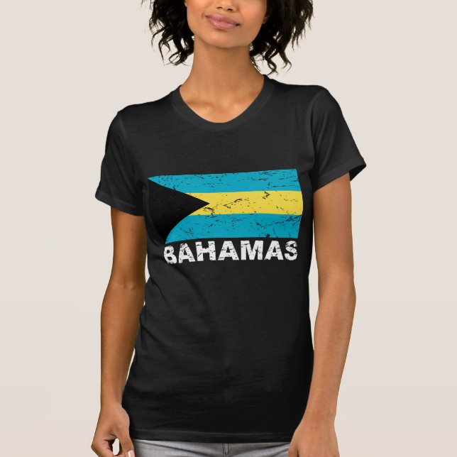 Bahamas vintageflagga tee shirt (Framsida)