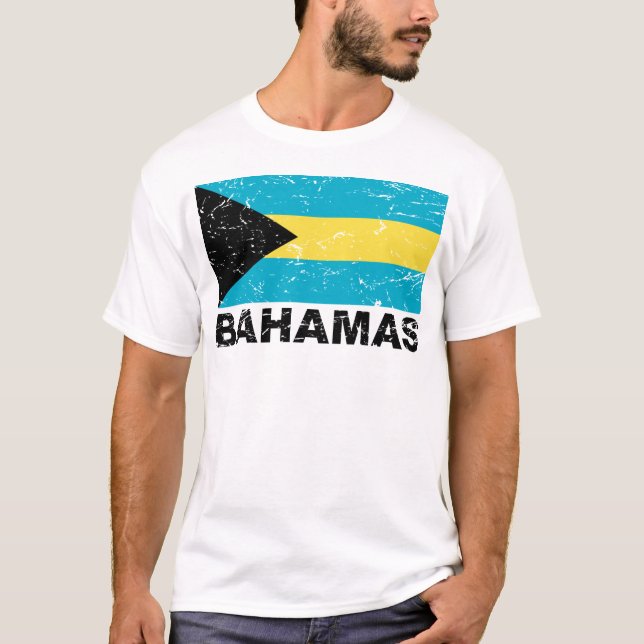 Bahamas vintageflagga tröja (Framsida)