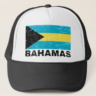 Bahamas vintageflagga truckerkeps